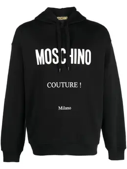 Moschino: Толстовка  Couture с принтом