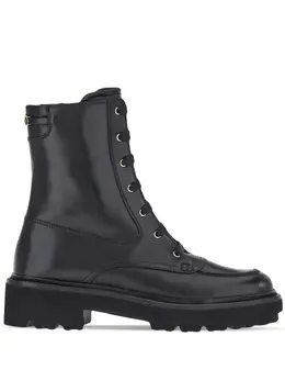 Salvatore Ferragamo: Чёрные ботинки 