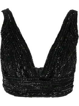 Elisabetta Franchi: Чёрная майка 