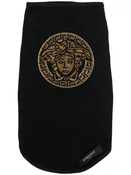 Versace: Чёрная футболка  Medusa