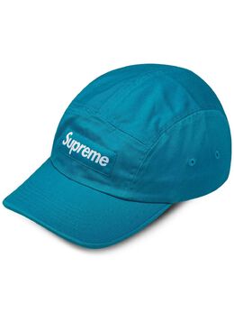 Supreme: Голубая кепка  Washed Chino Twill Camp