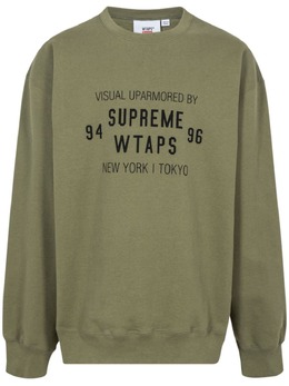 Supreme: Зелёный свитшот  WTAPS