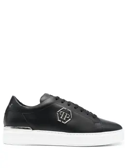 Philipp Plein: Чёрные кроссовки  Hexagon