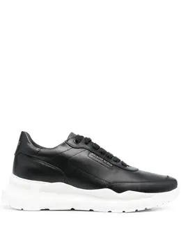 Philipp Plein: Чёрные кроссовки  Runner
