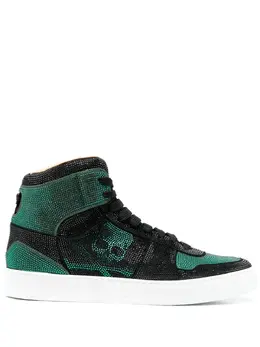Philipp Plein: Зелёные кроссовки 