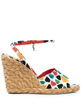 Saint Laurent: Многоцветные мокасины  Espadrille