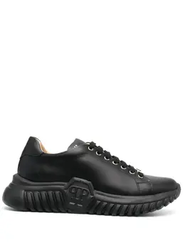 Philipp Plein: Чёрные кроссовки  Runner