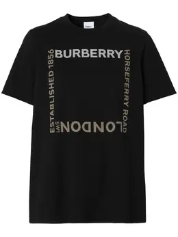Burberry: Футболка  Horseferry с принтом