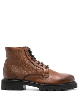 Casadei: Коричневые ботинки 