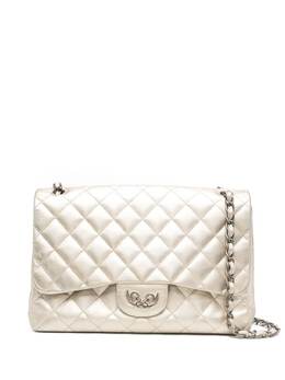 Chanel Pre-Owned: Серебристая сумка 