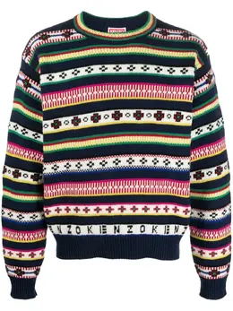 Kenzo: Свитер в полоску 