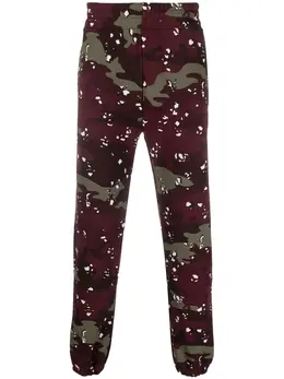 Maison Kitsuné: Брюки с принтом 