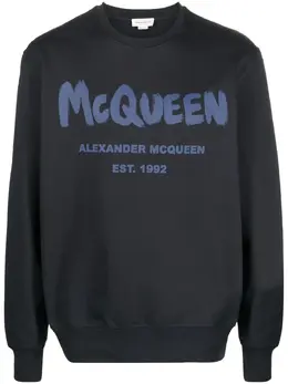 Alexander McQueen: Свитшот  Graffiti с принтом