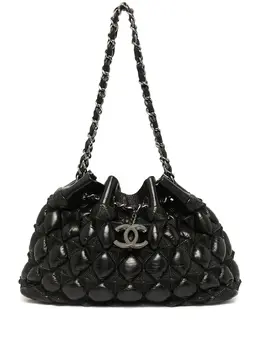 Chanel Pre-Owned: Чёрная сумка 