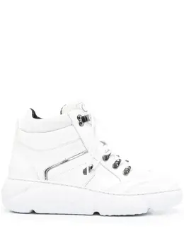 Casadei: Белые ботинки 