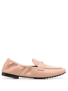 Tory Burch: Розовые лоферы 