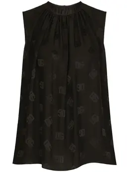 Dolce & Gabbana: Блуза  DG без рукава
