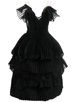 Marchesa: Плиссированное платье 