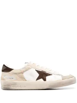 Golden Goose: Белые кроссовки  Stardan