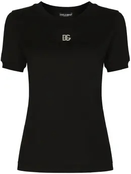 Dolce & Gabbana: Футболка  Crystal со стразами