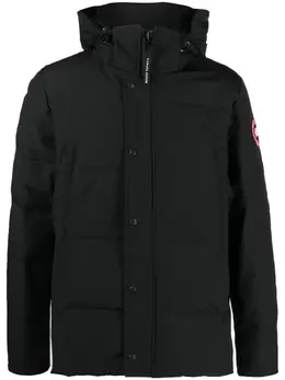 Canada Goose: Чёрный пуховик  Wyndham