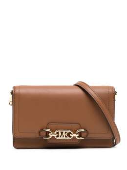 Michael Michael Kors: Коричневая сумка через плечо 