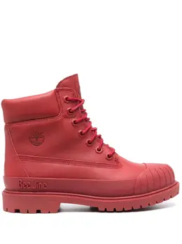 Timberland: Красные ботинки 