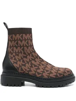 Michael Michael Kors: Чёрные ботинки 