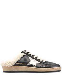 Golden Goose: Чёрные кроссовки  Ball Star