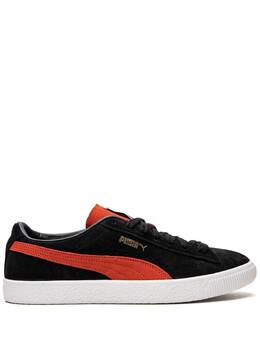 PUMA: Чёрные кроссовки  Suede VTG
