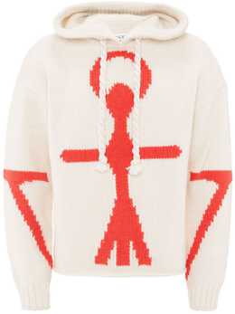 JW Anderson: Белая толстовка  Anchor
