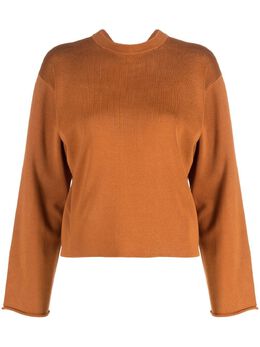 Proenza Schouler White Label: Коричневый свитер 