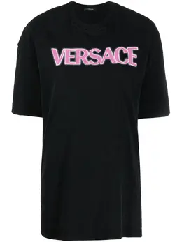 Versace: Футболка с принтом 