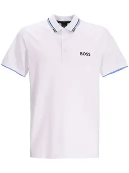 BOSS: Белое поло 