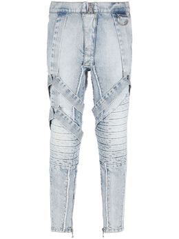 Balmain: Светлые джинсы 