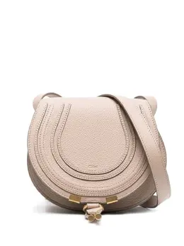 Chloé: Бежевая сумка через плечо  Marcie