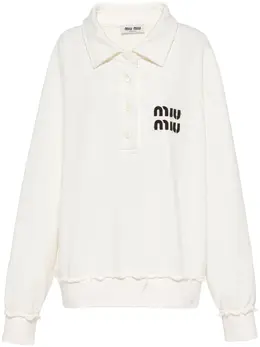 Miu Miu: Белое поло 