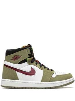 Jordan: Зелёные кроссовки  Air Jordan 1 Zoom