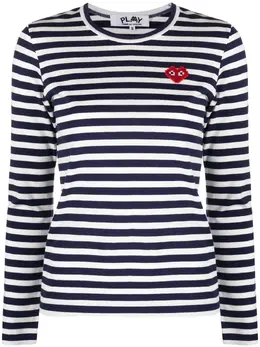 Comme Des Garçons Play: Футболка в полоску 