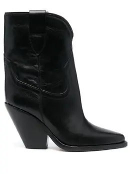 Isabel Marant: Чёрные ботинки  Leyane