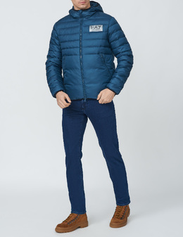 EA7 EMPORIO ARMANI: Зелені пуховики 