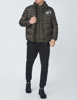 EA7 EMPORIO ARMANI: Зелені пуховики 