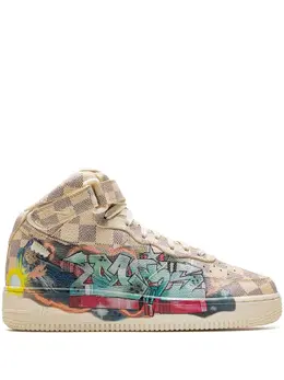 Nike: Бежевые кроссовки  Air Force 1