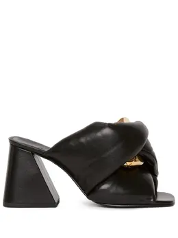JW Anderson: Чёрные сандалии  Chain