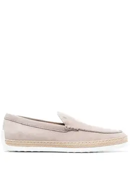 Tod's: Бежевые мокасины 