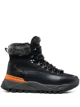 Santoni: Голубые ботинки 