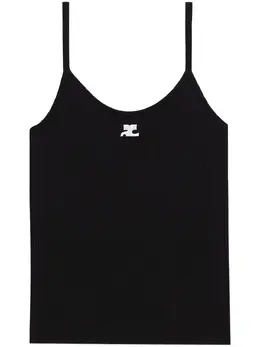 Courrèges: Чёрная майка 