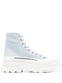 Alexander McQueen: Светлые ботинки  Tread Slick
