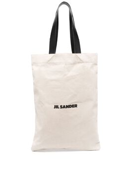 Jil Sander: Сумка-шоппер с принтом 
