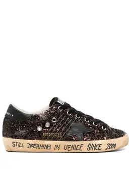 Golden Goose: Чёрные кроссовки  Superstar